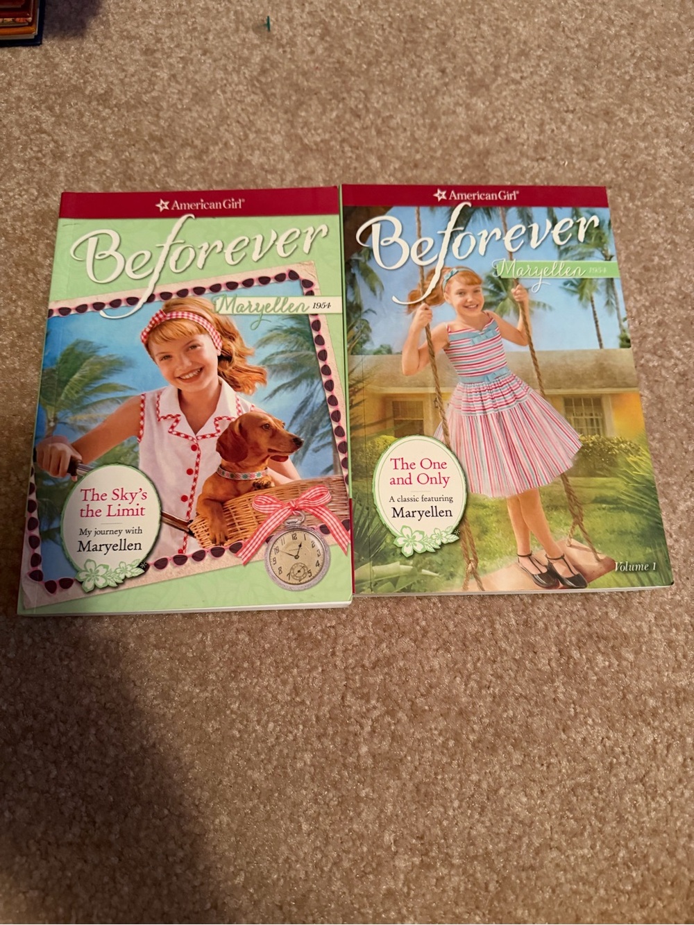 Lot of 2 American Girl Beforever Maryellen Paperback Beforever series